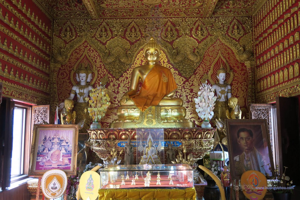 Wat Buppharam，很好奇国王陛下的头像也在这里