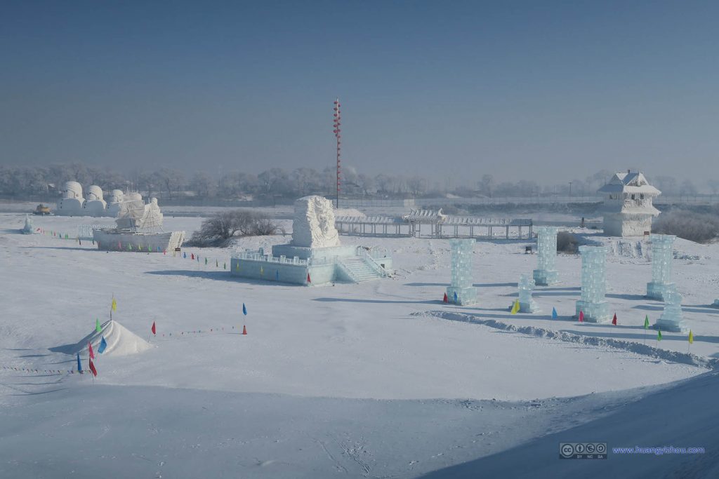 雾凇岛上面的冰雪世界公园