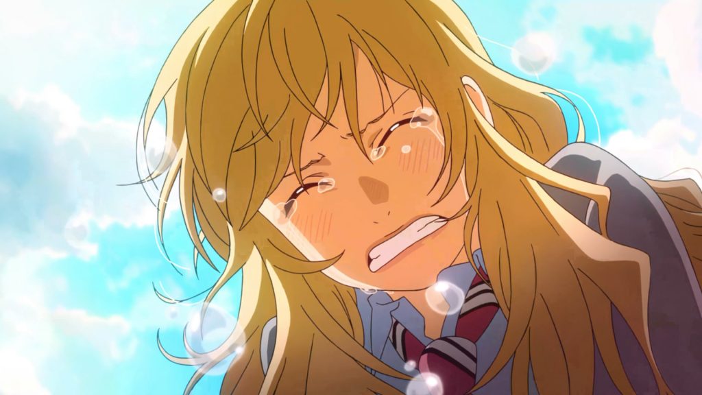Way too exaggerated tears in Your Lie in April