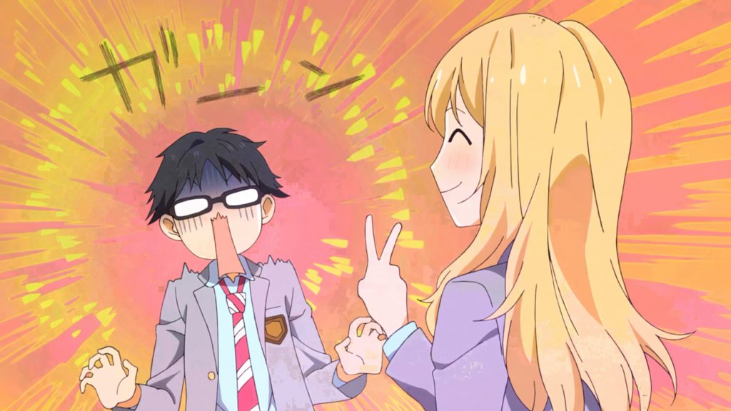 The comedies in Your Lie in April that are too frequent