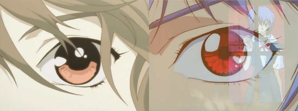 Comparison between RahXephon OP (Left, 49 seconds) and EVA OP(Right, 25 seconds)